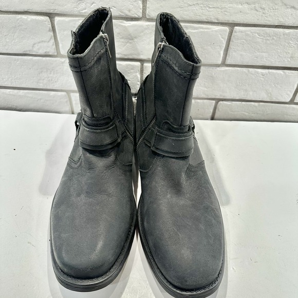 GBX Dorado Ankle Harness Leather Boots Black Mens Size 10 - Picture 1 of 10